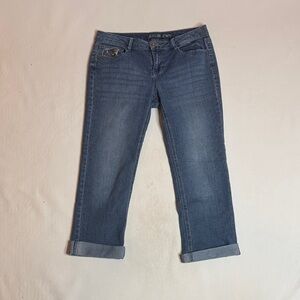 Apt. 9 Women's Classic Blue Sequence Straight Leg Jeans